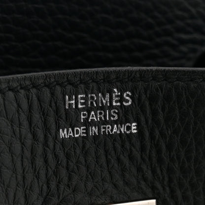 Hermes Taurillon Clemence Birkin 35 Black 6 of 15