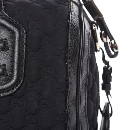 Gucci Guccissima Neoprene Medium Techno Tag Boston Black 12 of 14