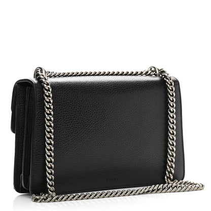 Gucci Pebbled Calfskin Small Dionysus Shoulder Bag Black 3 of 17