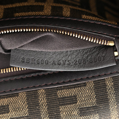 Fendi Fabric Jacquard FF 1974 Medium Baguette Tobacco Moro Black 6 of 10