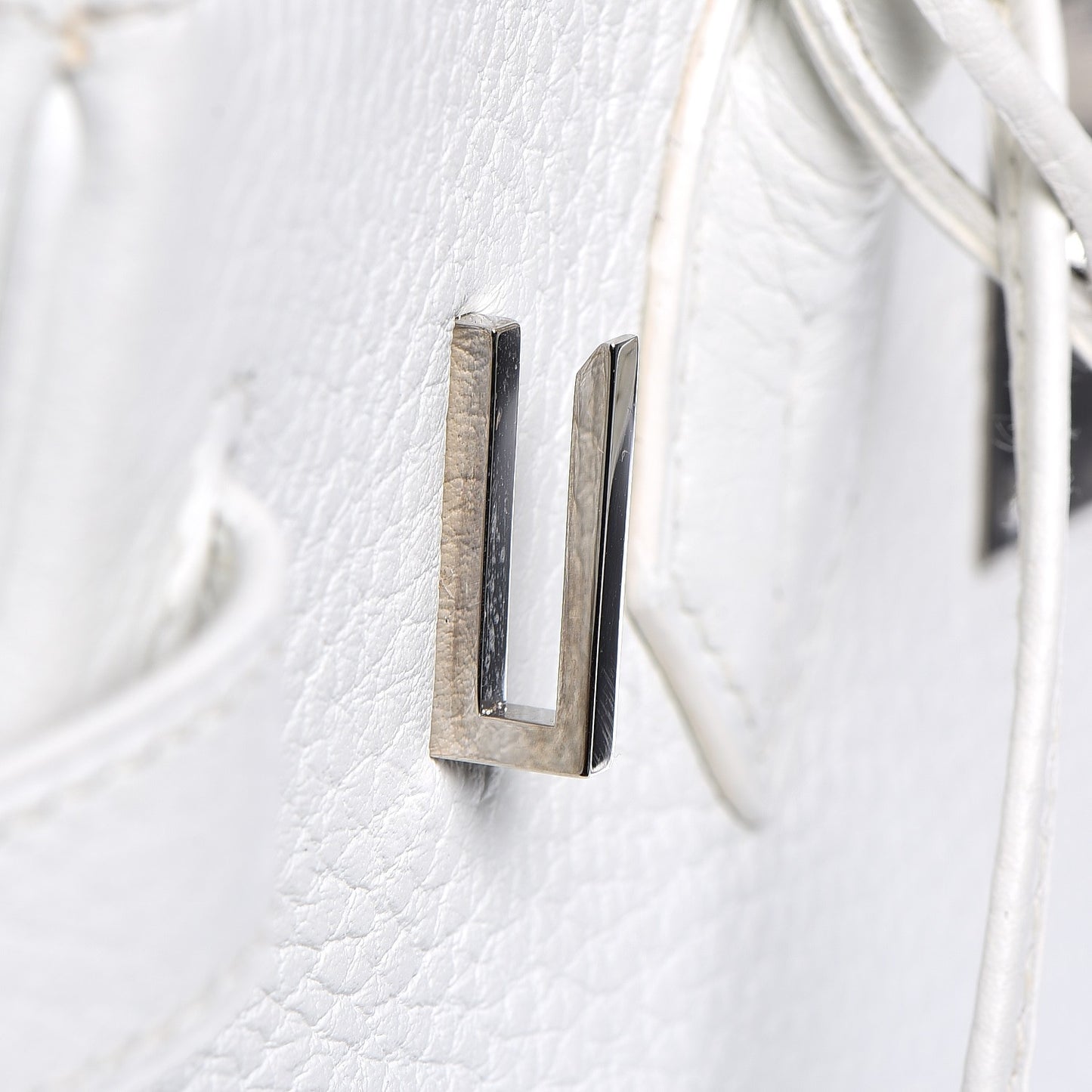 Taurillon Clemence Birkin 30 White