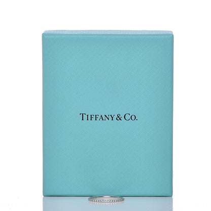 Tiffany 18K White Gold Diamond Metro Ring 8 4 of 4