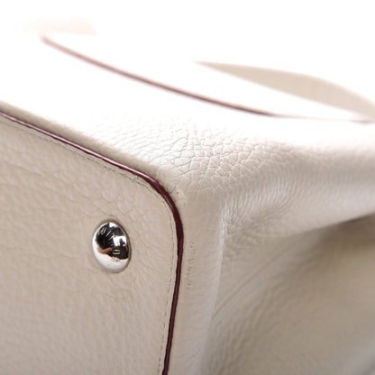 Louis Vuitton Taurillon Capucines MM Galet 9 of 11