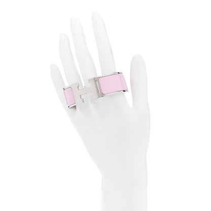 Hermes Enamel Wide Clic Clac H Bracelet PM Rose Nymph 2 of 6
