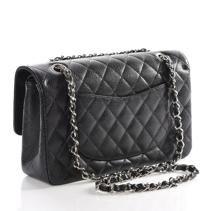 Chanel Caviar Quilted Medium Double Flap Black 2 of 12