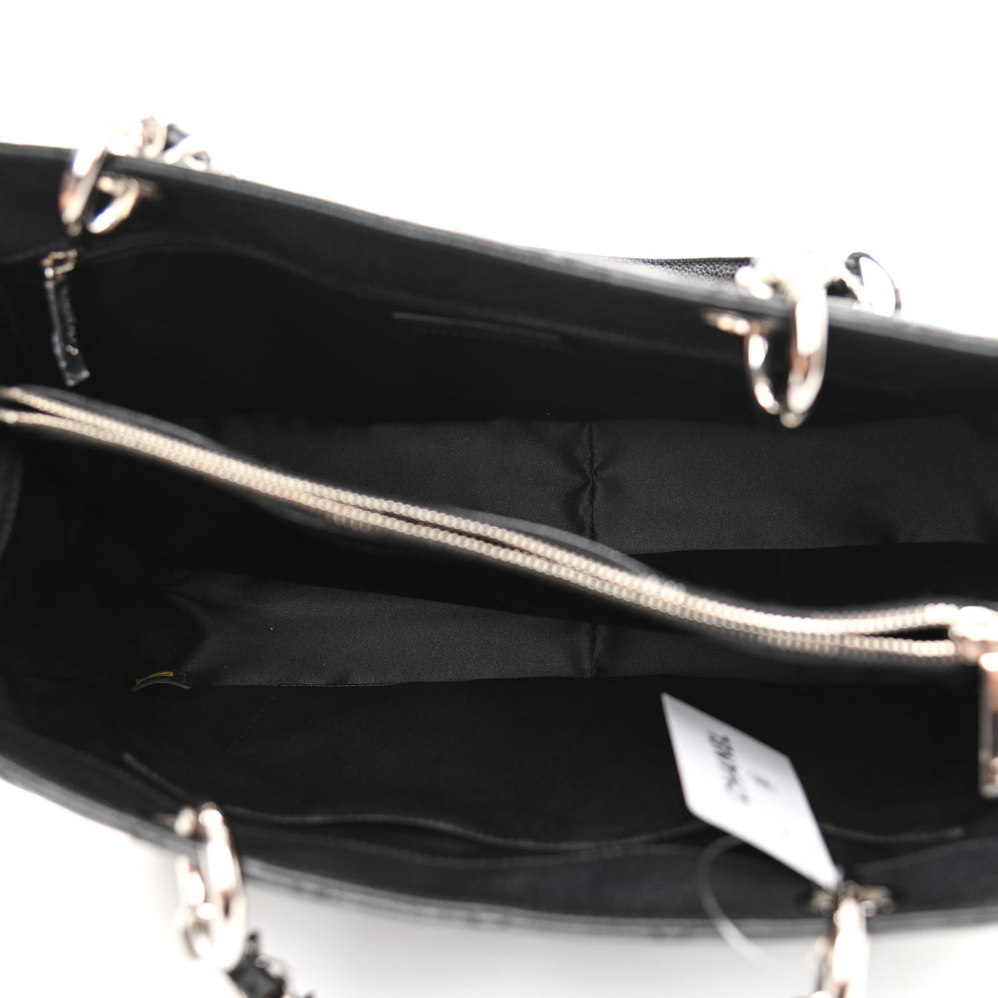 Caviar Quilted Grand Shopping Tote GST Black