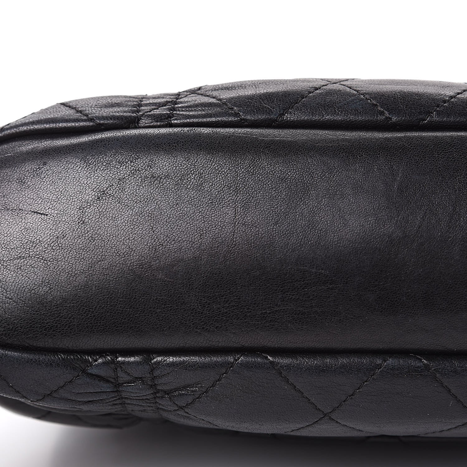 Chanel Lambskin Quilted Sharpei Frame Tote Black 10 of 19