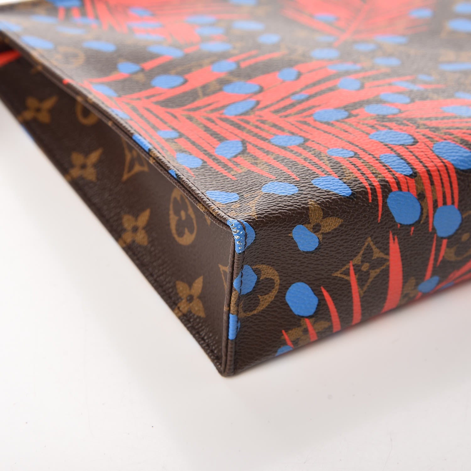 Louis Vuitton Monogram Jungle Dots Toiletry Pouch 26 Coquelicot Denim 12 of 14