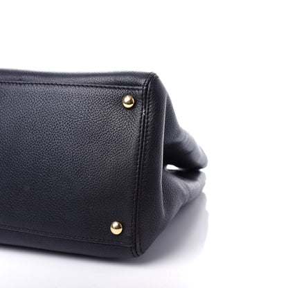 Chanel Calfskin Cerf Executive Shopper Tote Black 10 of 12