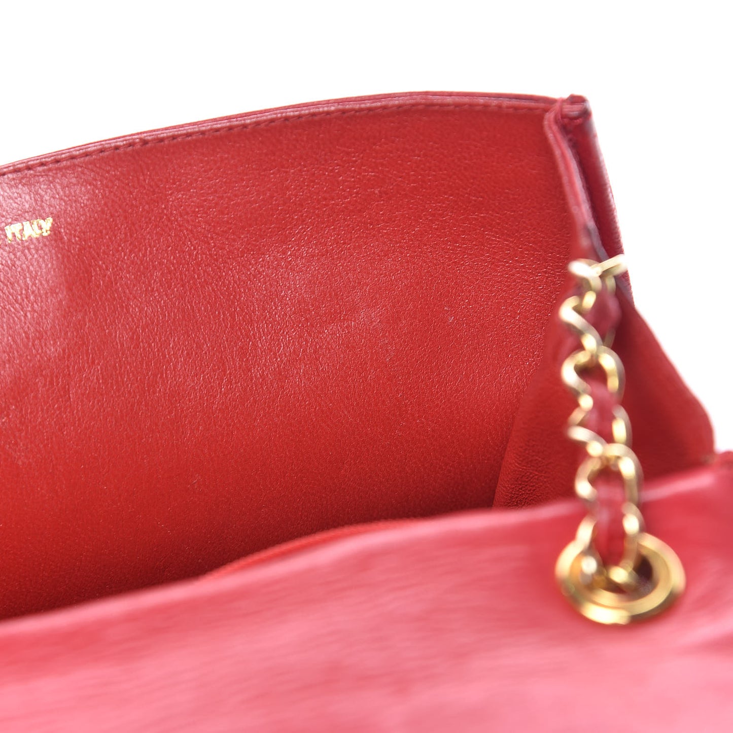 Lambskin CC Envelope Single Flap Red