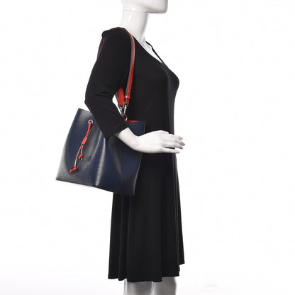 Louis Vuitton Epi Neonoe Indigo Coquelicot 2 of 10