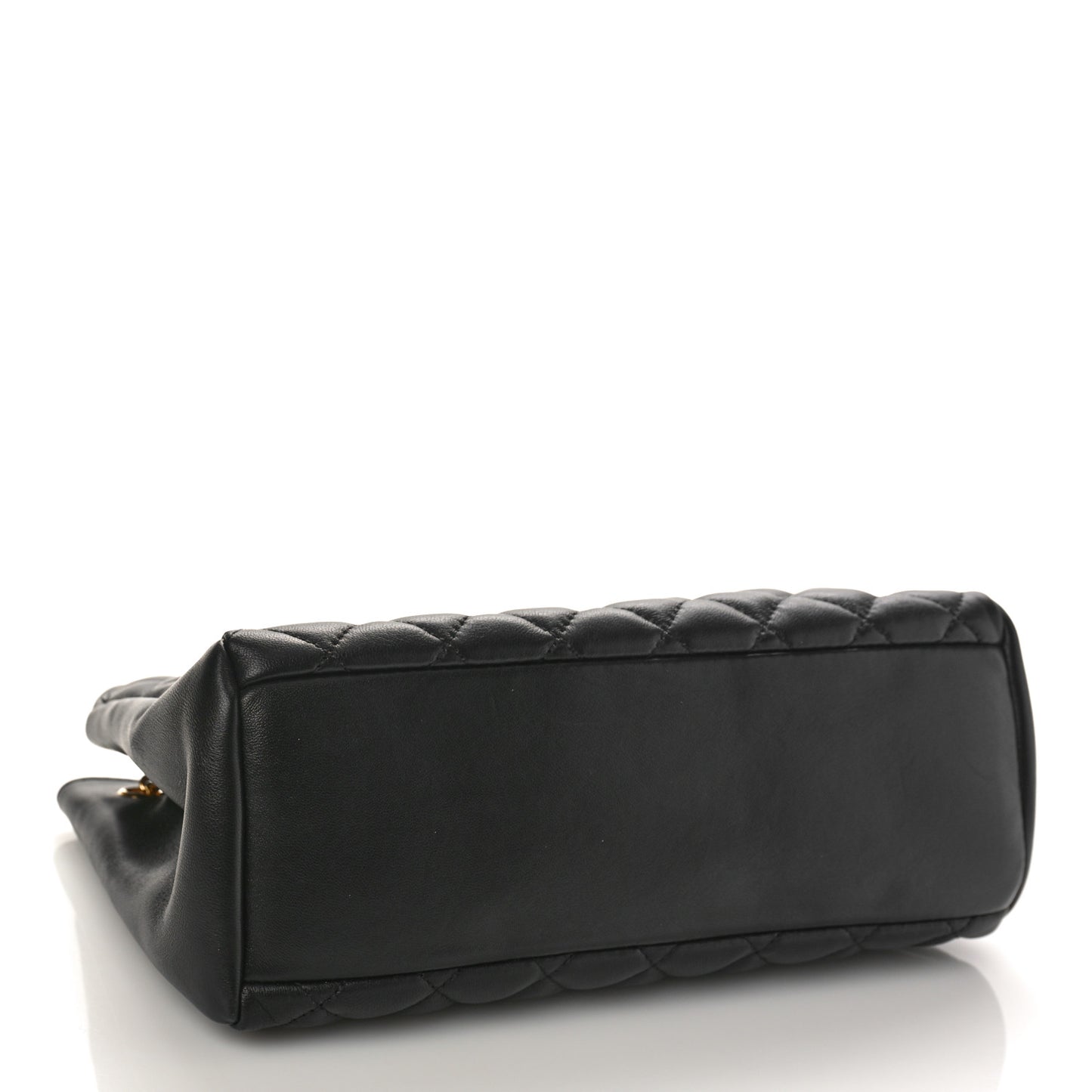 Nappa Quilted Medusa Chain Bag Black