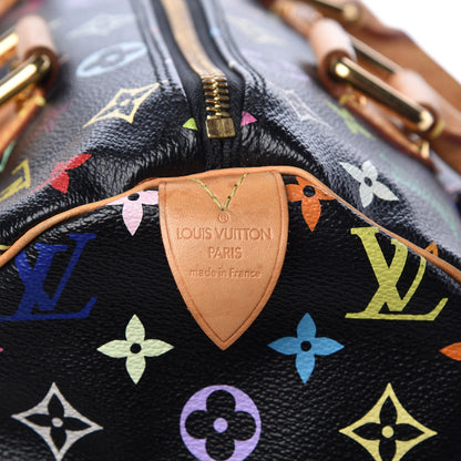 Louis Vuitton Monogram Multicolor Speedy 30 Black 7 of 9