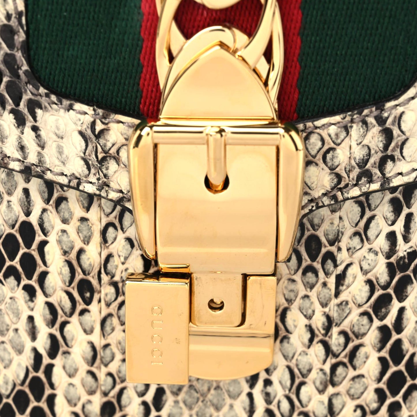 Snakeskin Small Sylvie Shoulder Bag Roccia