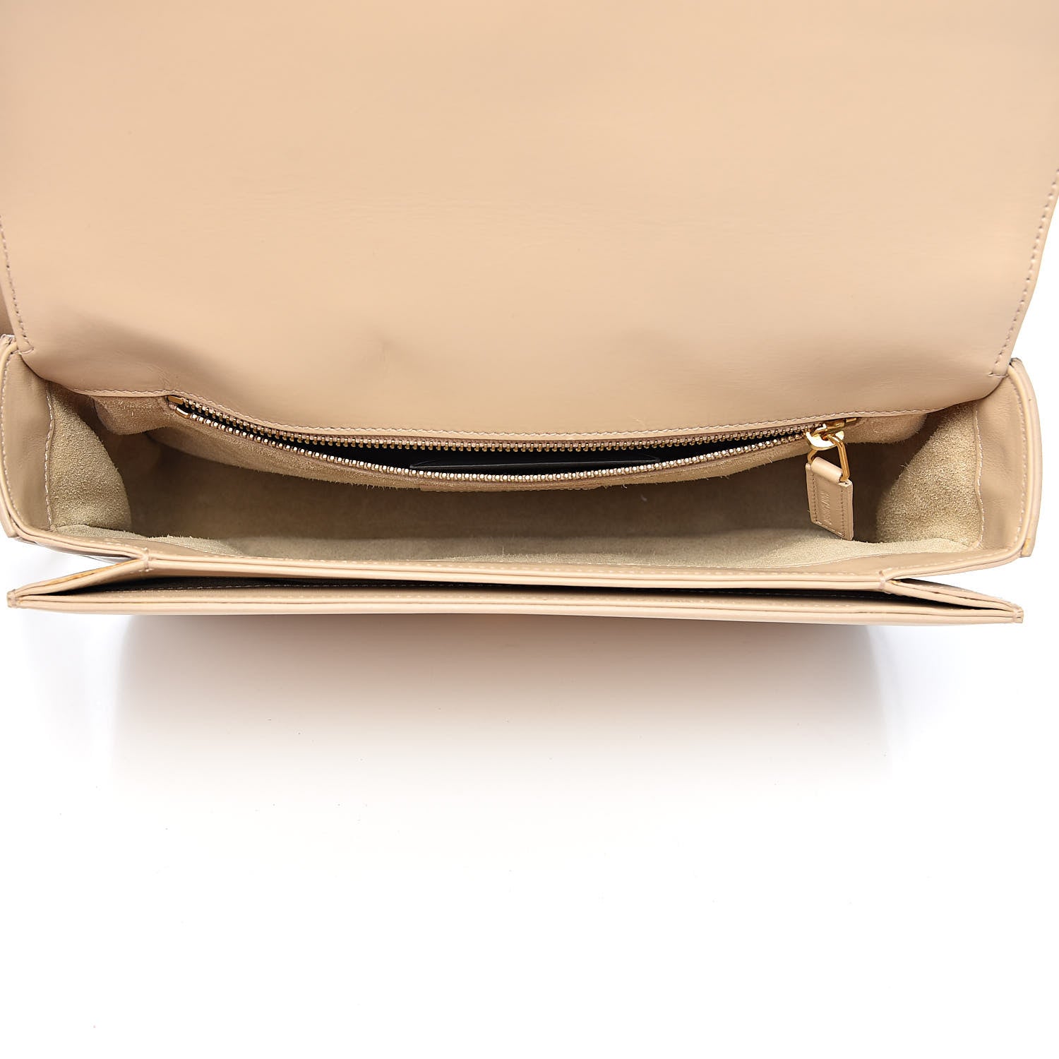 Saint Laurent Smooth Calfskin Medium Classic Monogram Universite Bag Cream 5 of 16