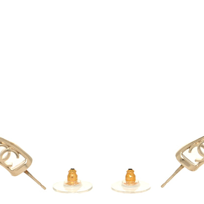 Chanel CC Hoop Earrings Gold 3 of 4
