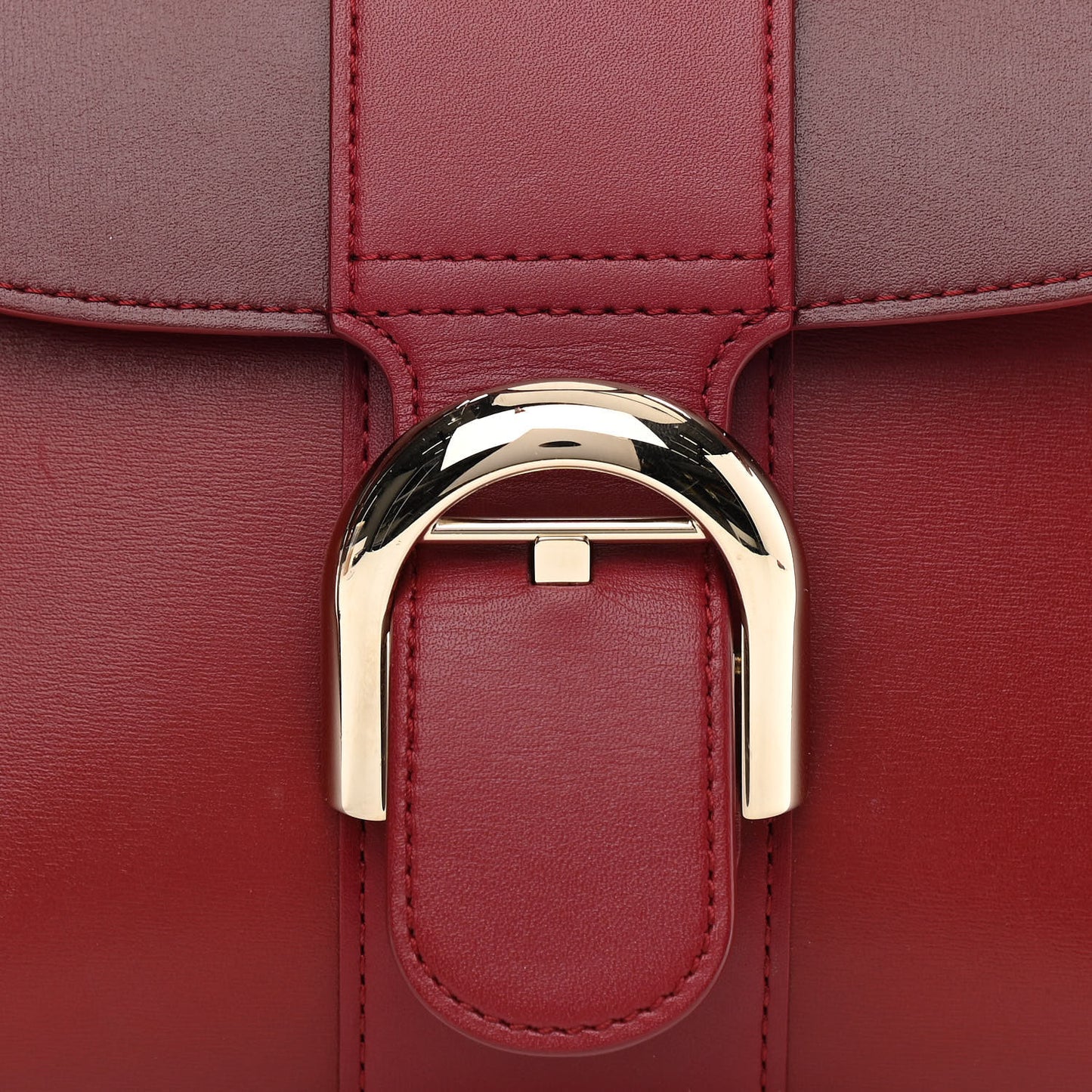 Box Calfskin Mini Brillant Satchel Red