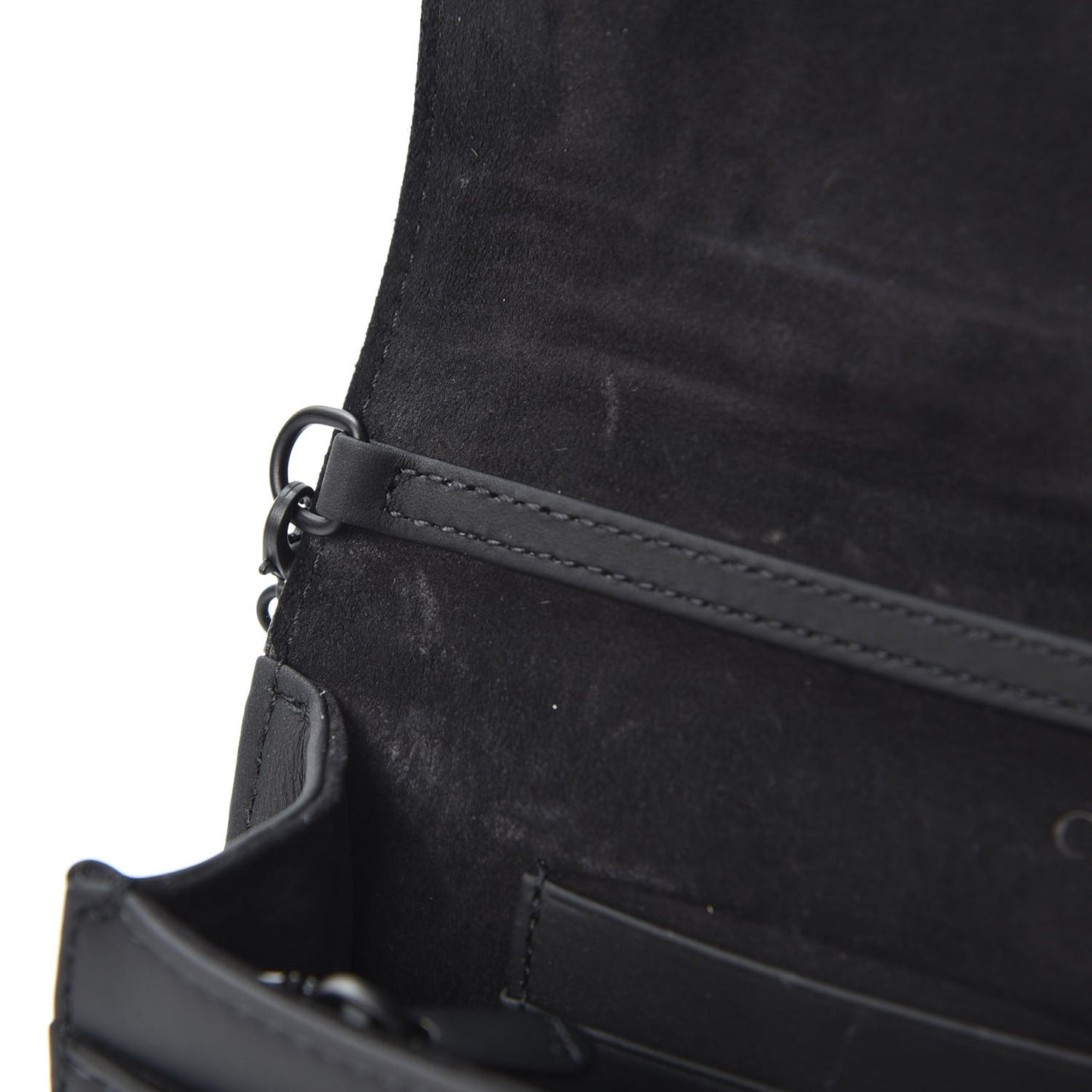 Ultra Matte Calfskin Diorama Wallet on Chain Pouch Black