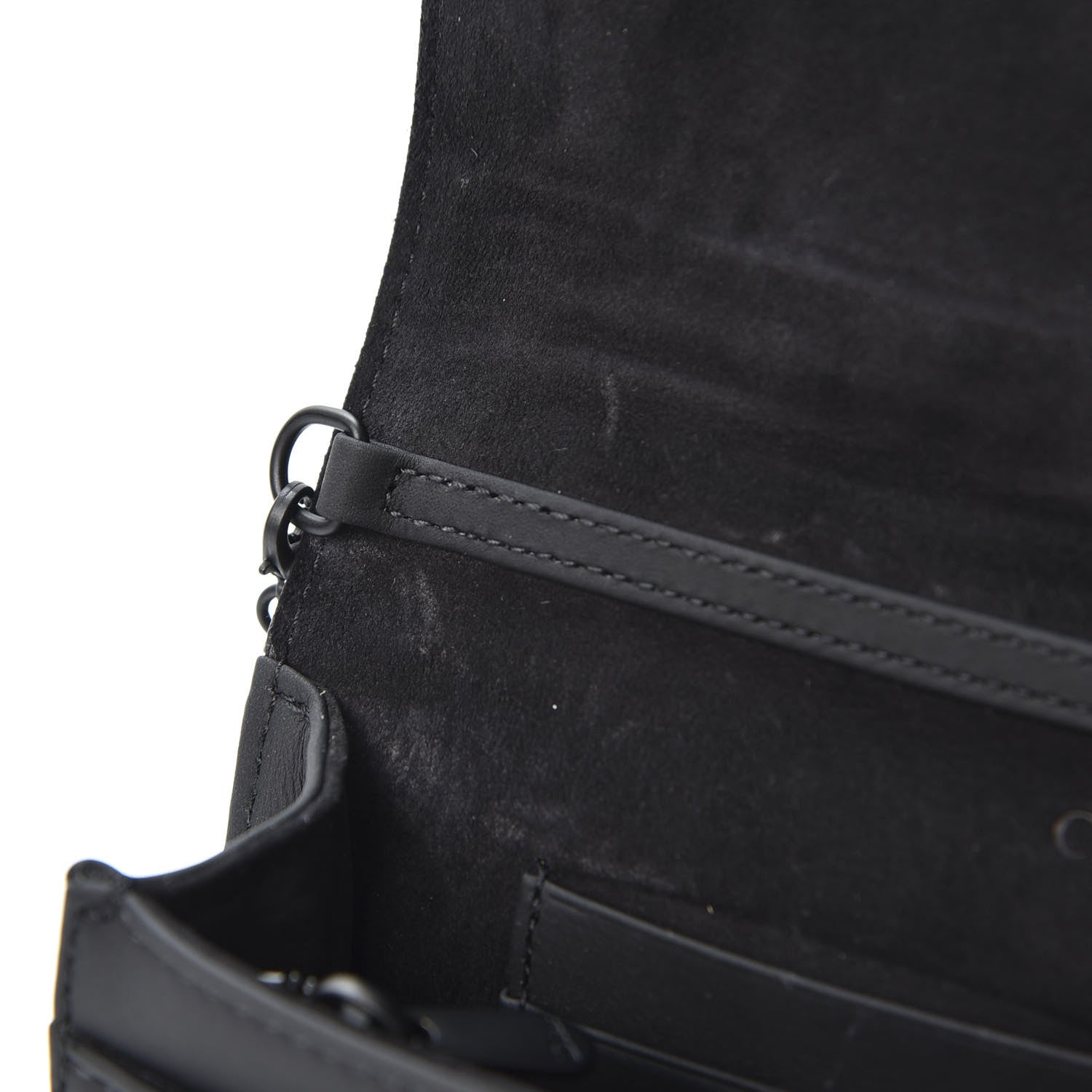 Christian Dior Ultra Matte Calfskin Diorama Wallet on Chain Pouch Black 8 of 10