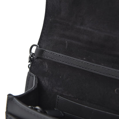 Christian Dior Ultra Matte Calfskin Diorama Wallet on Chain Pouch Black 8 of 10