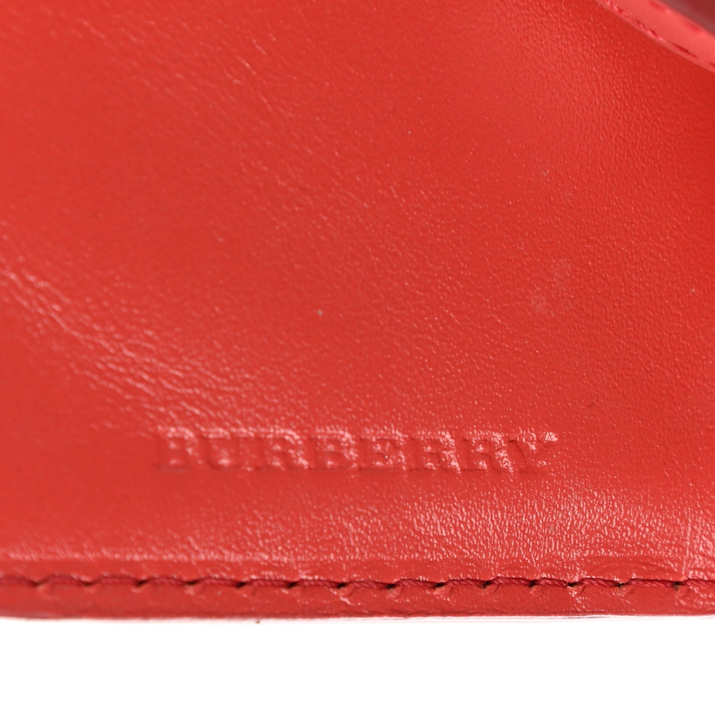 Calfskin Horseferry Check Medium Marston Zip Around Wallet Parade Red