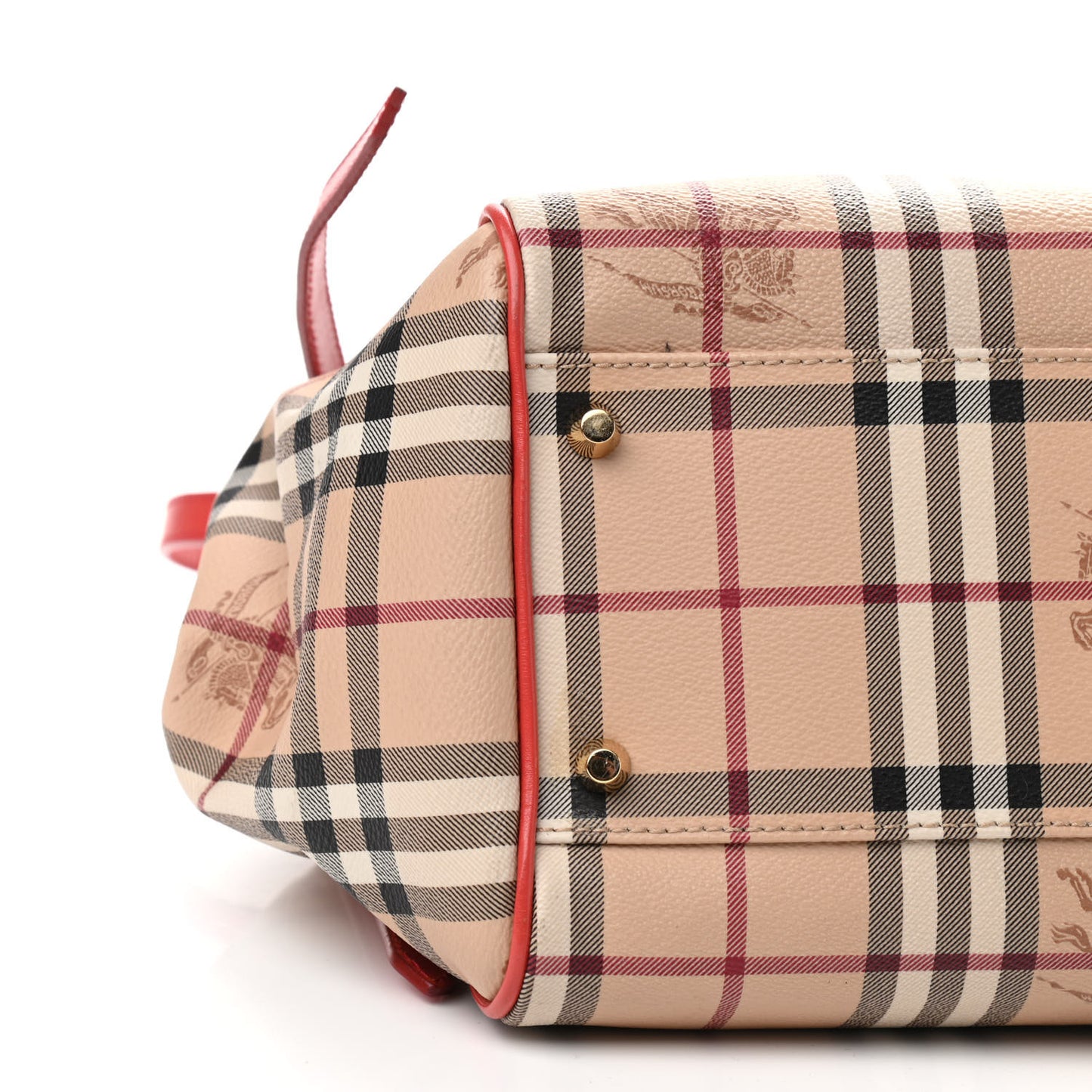 Haymarket Check Small Canterbury Tote Military Red