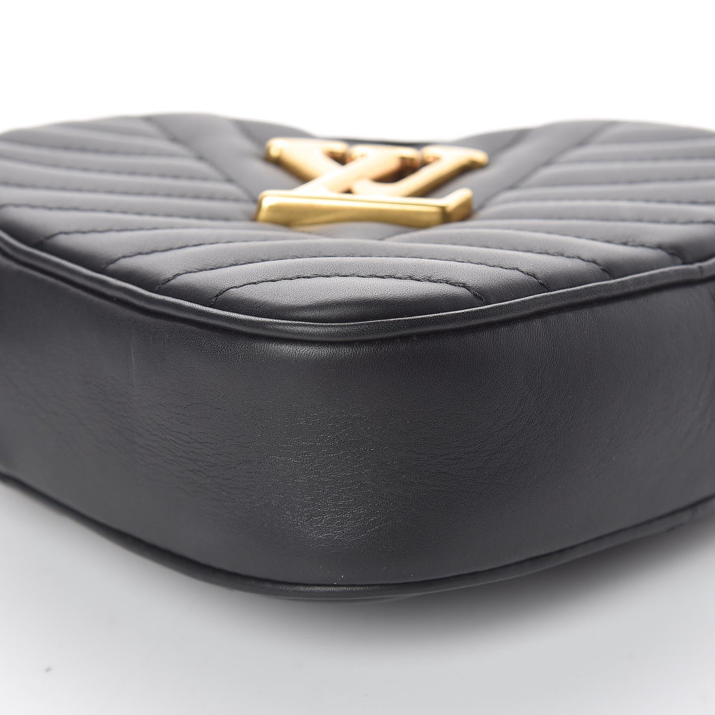 Calfskin New Wave Heart Bag Black