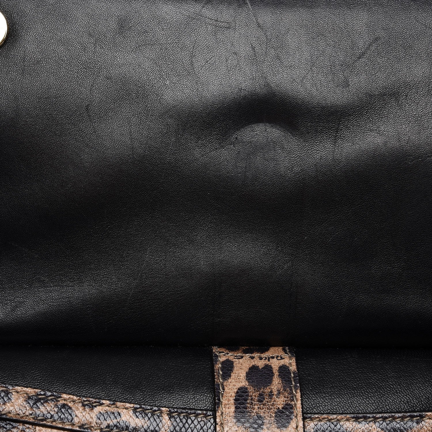 Dolce & Gabbana Calfskin Embossed Leopard Print Large Miss Sicily Shopper Tote 7 of 15