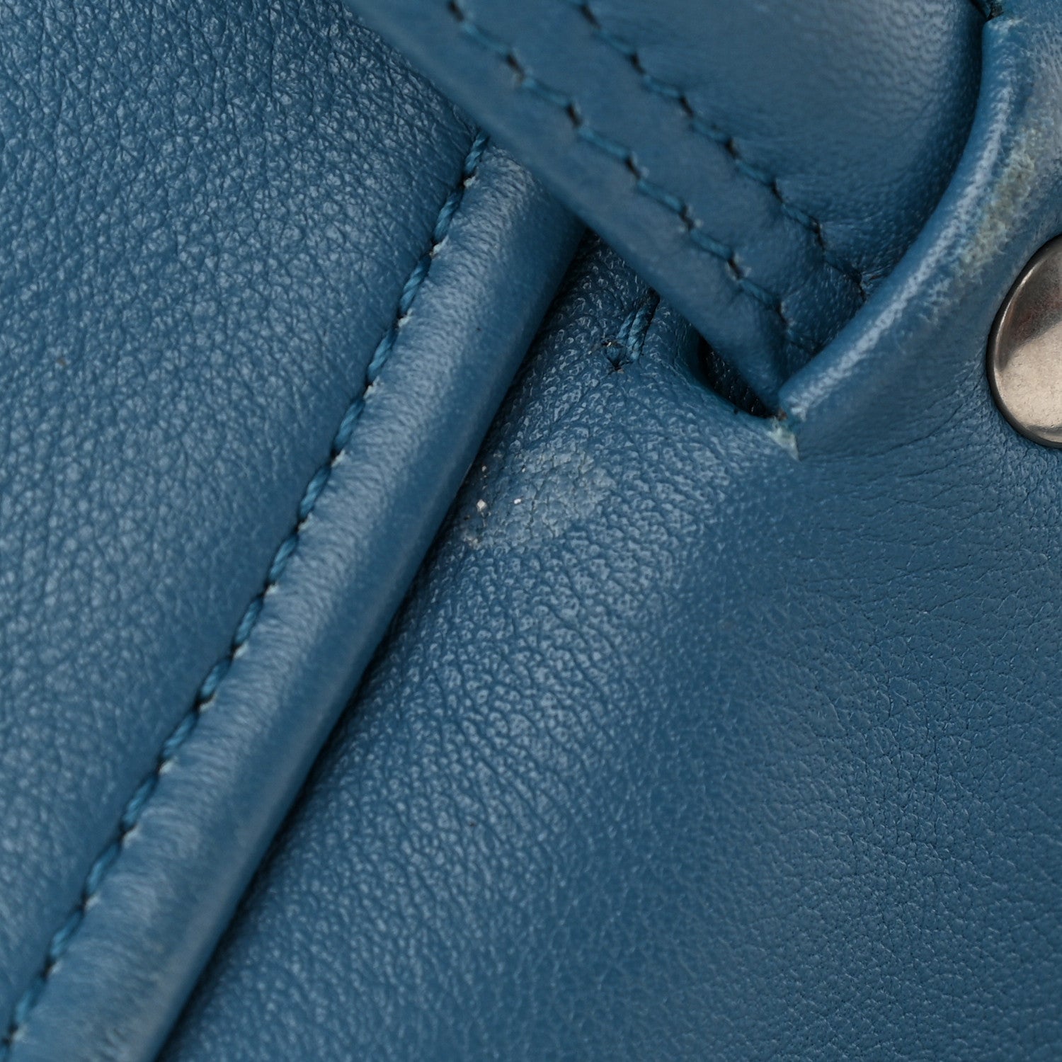 Balenciaga Calfskin S Triangle Duffle Bleu Persan 10 of 11