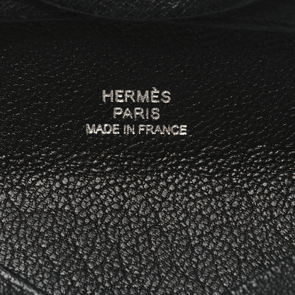 Hermes Ostrich Bastia Coin Purse Black 6 of 8