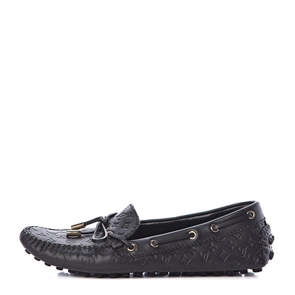 Louis Vuitton Empreinte Gloria Loafers 37.5 Black 1 of 10