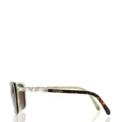 Tiffany Crystal Pearl TF4103-H-B Sunglasses Tortoise Blue 3 of 8