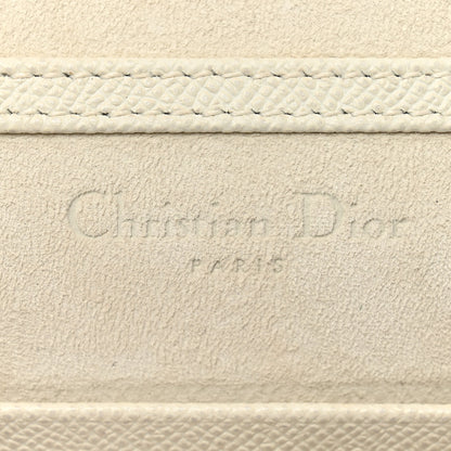 Christian Dior Grained Calfskin Saddle Chain Pouch Off White 6 of 11