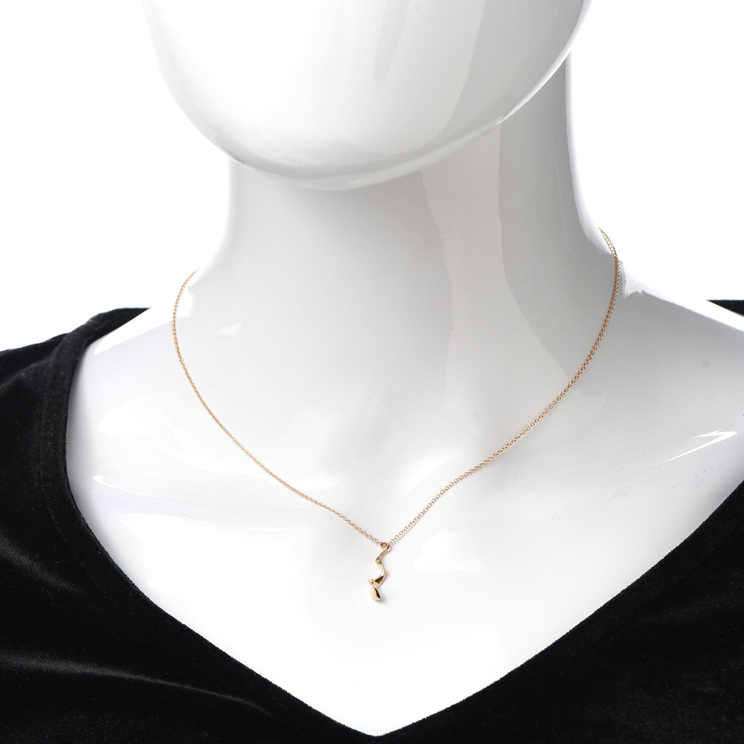 Tiffany 18K Rose Gold Frank Gehry Orchid Pendant Necklace 2 of 6