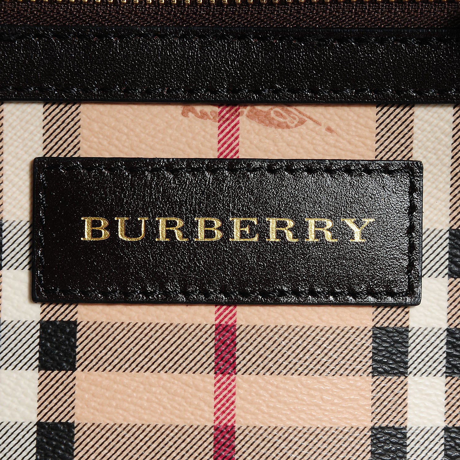 Burberry Haymarket Check Small Canterbury Tote Chocolate 11 of 12