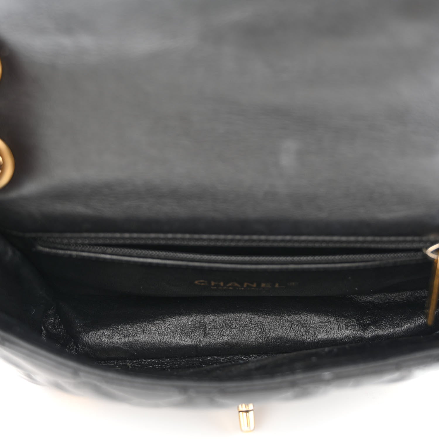 Chanel Aged Calfskin Quilted Mini Medallion Flap Black 5 of 11