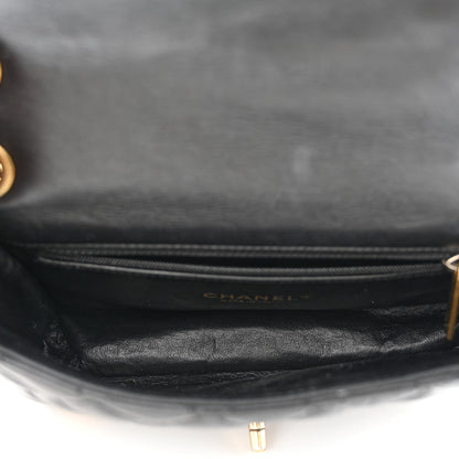 Chanel Aged Calfskin Quilted Mini Medallion Flap Black 5 of 11