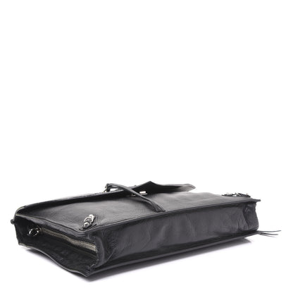 Balenciaga Veau Papier Sight Clutch Black 3 of 9