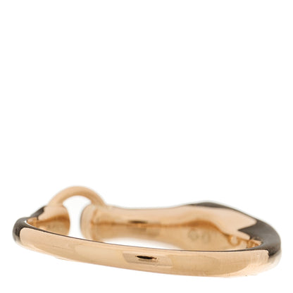 Hermes 18K Rose Gold Diamond TPM Galop Ring 52 6 4 of 7