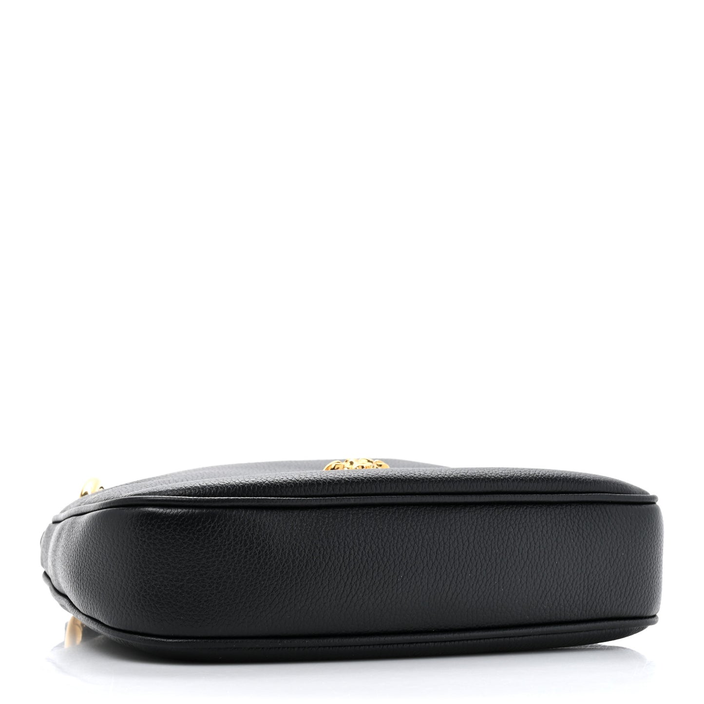 Calfskin La Medusa Small Hobo Crossbody Black