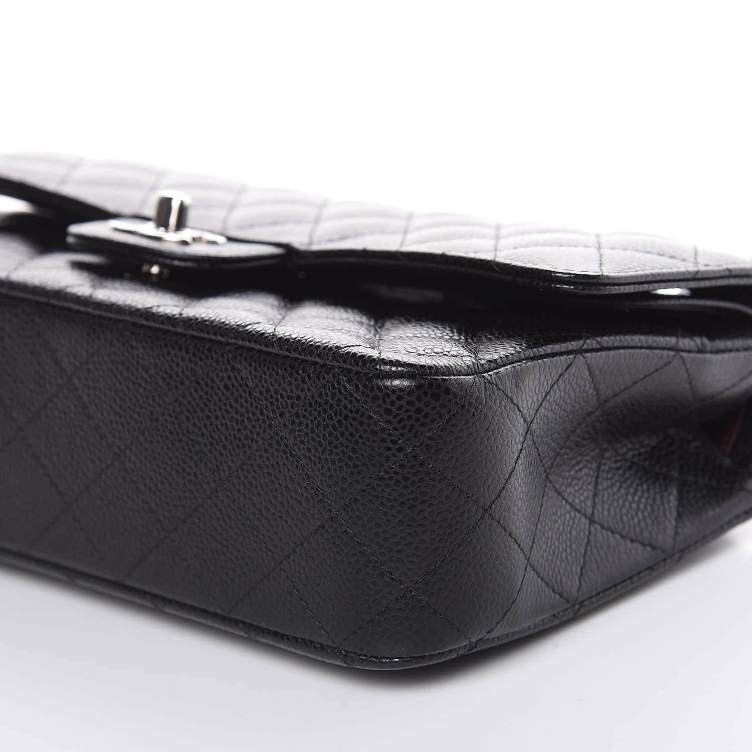Chanel Caviar Quilted Medium Double Flap Black 9 of 12