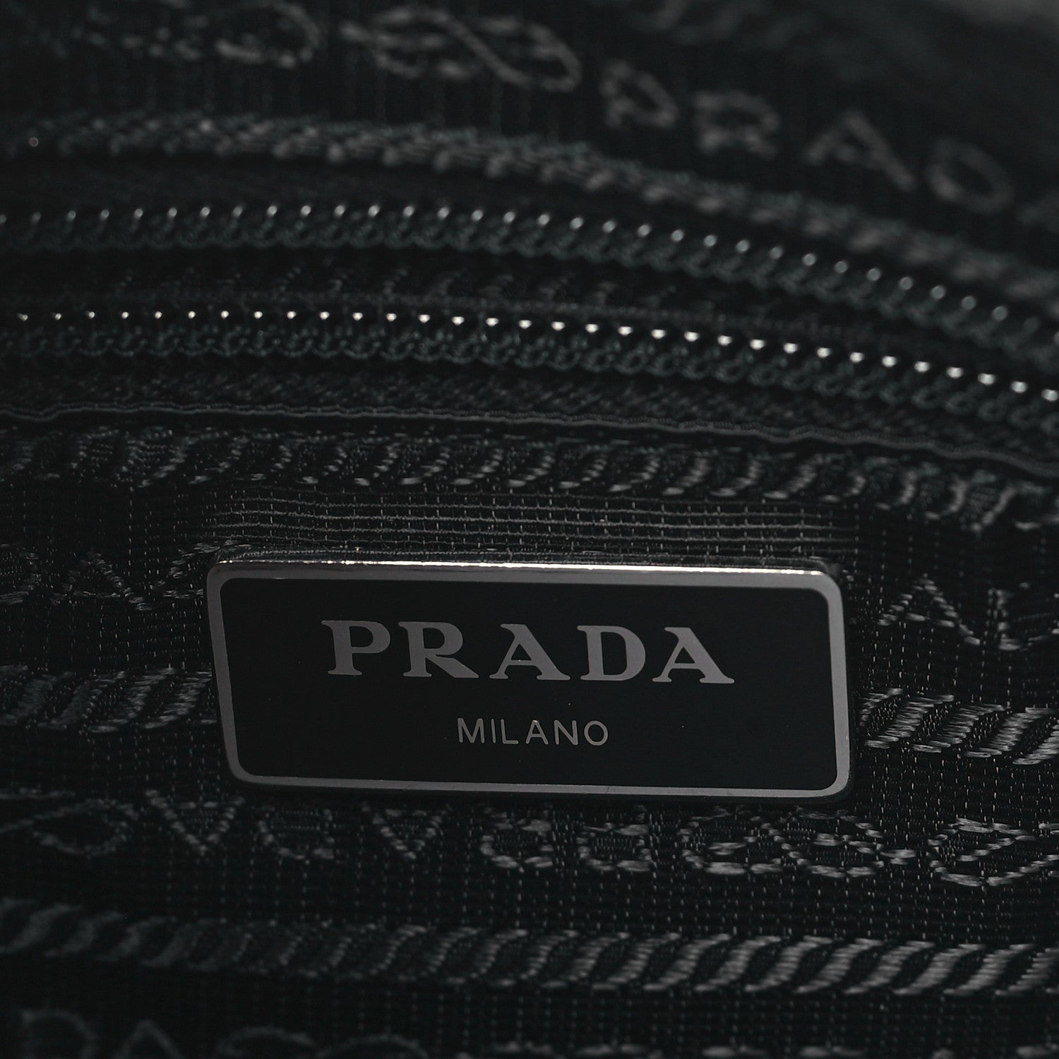 Prada Tessuto Nylon Studded New Vela Shoulder Bag Black Astrale 6 of 10