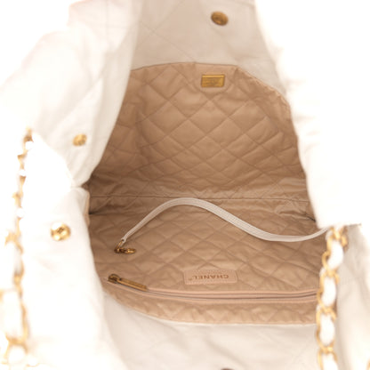 Chanel Shiny Calfskin Quilted Small Chanel 22 White 6 of 11