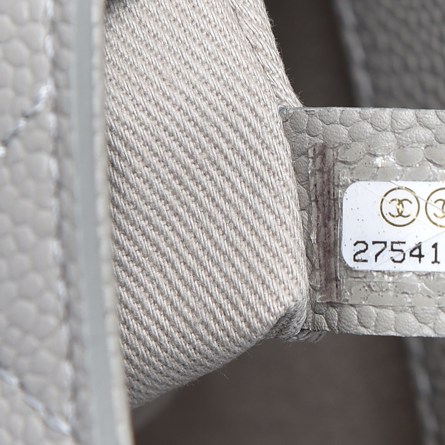 Chanel Grained Calfskin Small Stitched Flap Grey 8 of 13