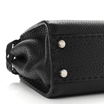 Fendi Cuoio Romano Selleria Bi-Color Mini Peekaboo Iconic Satchel Black Mou 6 of 10