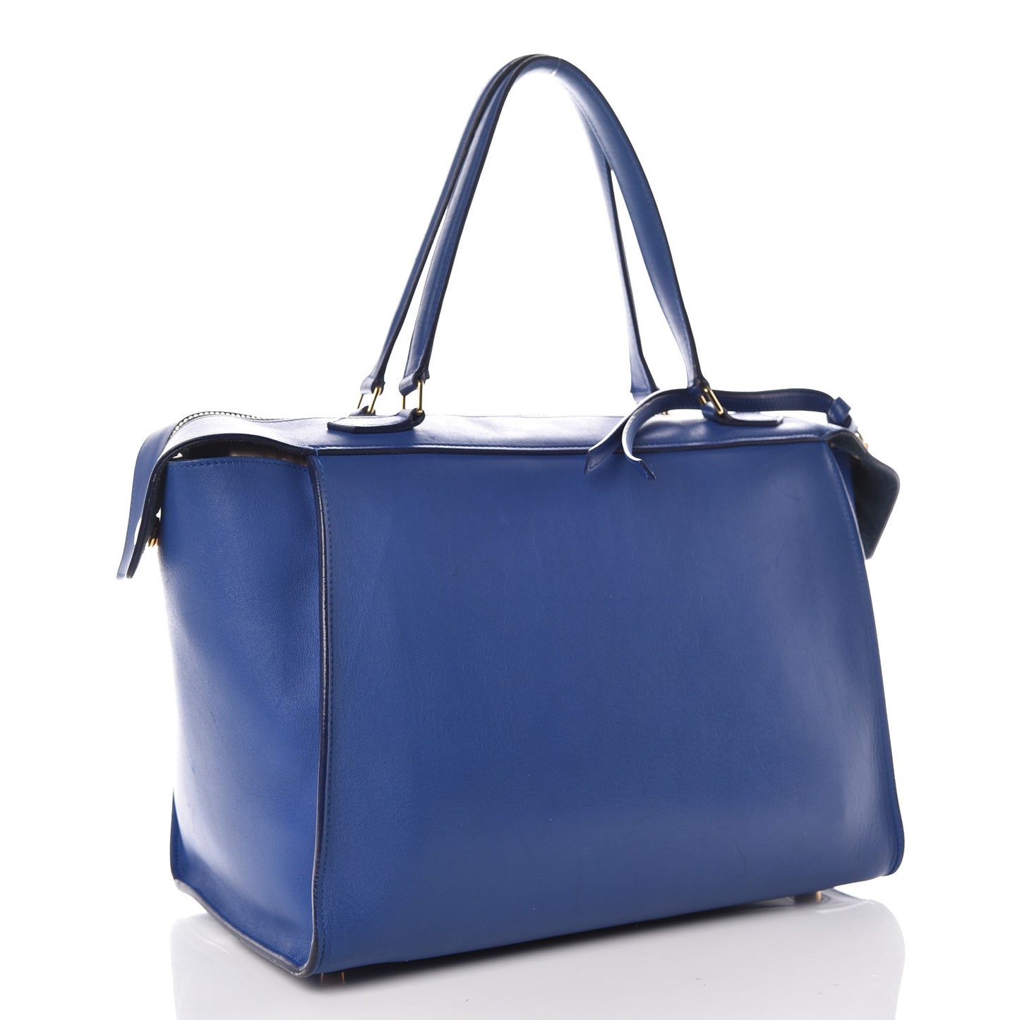 Smooth Calfskin Small Ring Bag Indigo