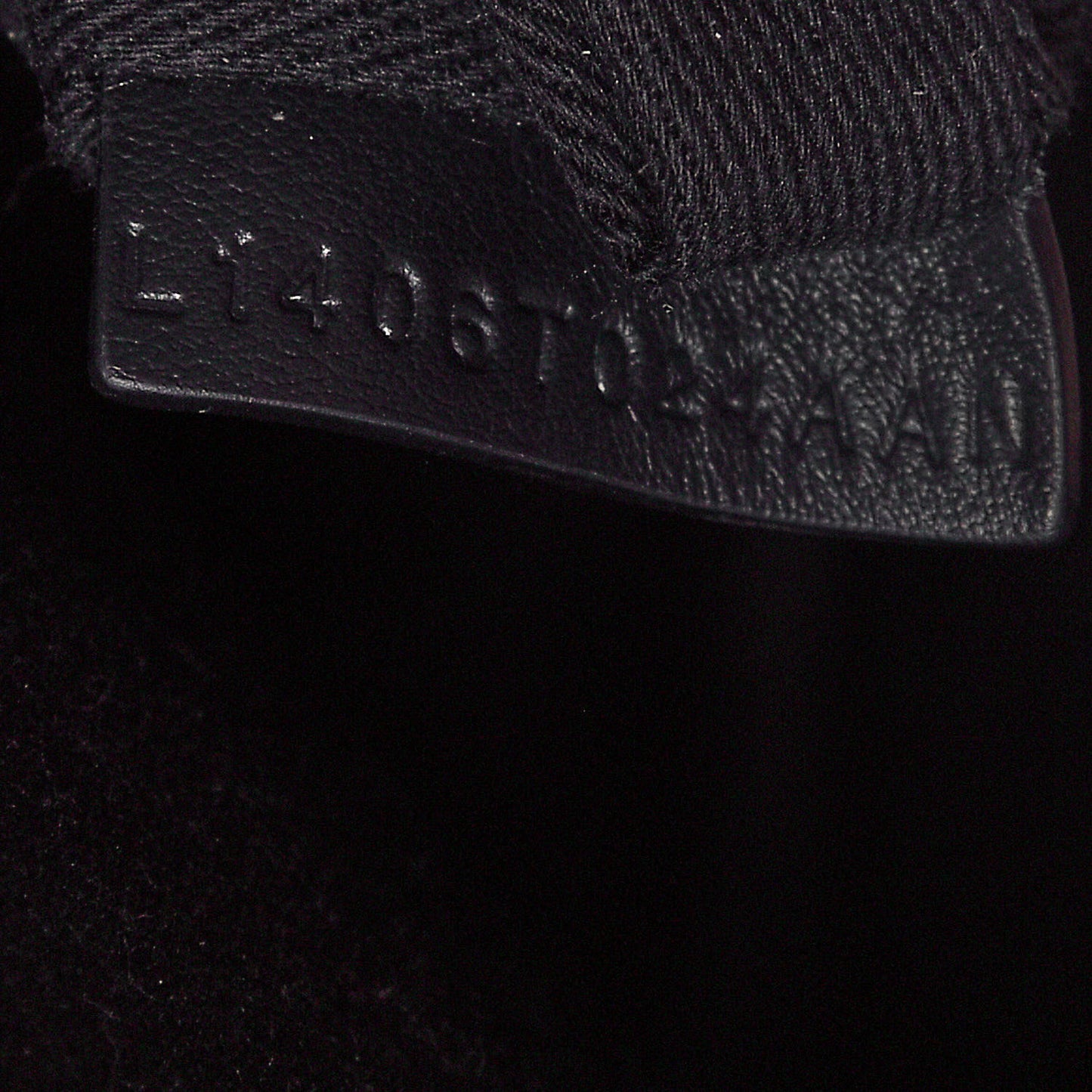 Canvas Calfskin Logo Tote Black