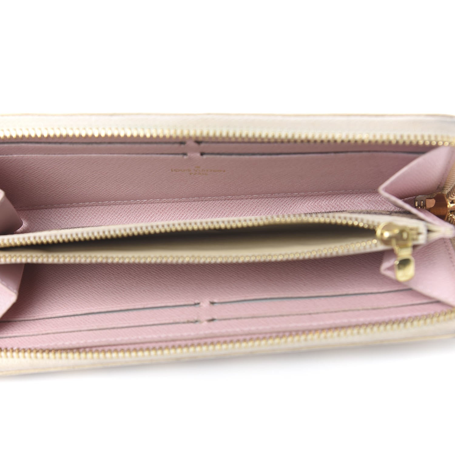 Louis Vuitton Damier Azur Clemence Wallet Rose Ballerine 5 of 8