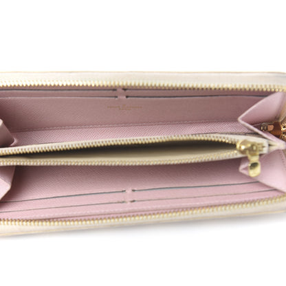 Louis Vuitton Damier Azur Clemence Wallet Rose Ballerine 5 of 8