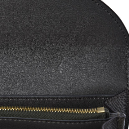 Celine Grained Calfskin Large Trotteur Multifunction Flap Wallet Grey 8 of 8